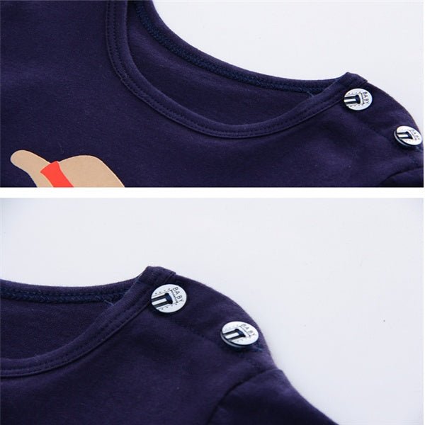 Cartoon Clothing Baby Boy Summer Clothes T-shirt Baby Girl Casual Clothing Sets - VibraStore