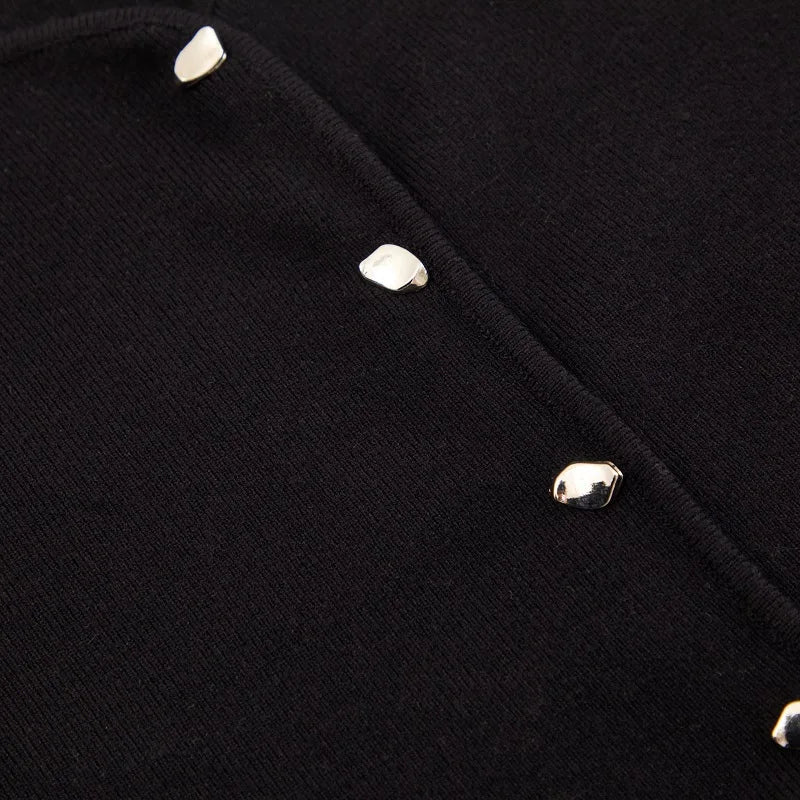 Chaleco acanalado listo para oficina otoño 2025, camiseta sin mangas de punto antipilling para capas de blazer/chique de barco/no básicos aptos para viajes - VibraStore