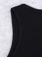 Chaleco de yoga de punto sin costuras de alta elasticidad para el vientre, chaleco acanalado sexy informal sin mangas, deporte de fitness para correr de secado rápido de nailon - VibraStore