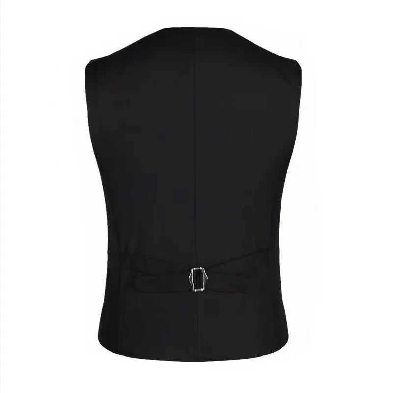 Chalecos de vestir de alta calidad 7XL para hombre, traje ajustado para hombre, chaleco para hombre, chaleco informal sin mangas, chaqueta de negocios Formal - VibraStore