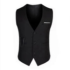 Chalecos de vestir de alta calidad 7XL para hombre, traje ajustado para hombre, chaleco para hombre, chaleco informal sin mangas, chaqueta de negocios Formal - VibraStore