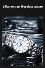 CHENXI Top Brand Luxury Analog Quartz Mens Watches Week Date Waterproof Watch Men Stainless Steel Luminous Business Dress Watch - VibraStore