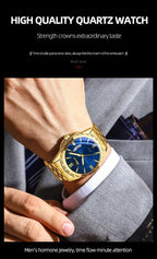 CHENXI Top Brand Luxury Analog Quartz Mens Watches Week Date Waterproof Watch Men Stainless Steel Luminous Business Dress Watch - VibraStore