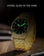 CHENXI Top Brand Luxury Analog Quartz Mens Watches Week Date Waterproof Watch Men Stainless Steel Luminous Business Dress Watch - VibraStore