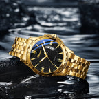 CHENXI Top Brand Luxury Analog Quartz Mens Watches Week Date Waterproof Watch Men Stainless Steel Luminous Business Dress Watch - VibraStore