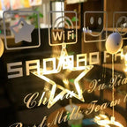 Luces de Ventana Navideñas - Decoración con Estrella, Árbol y Campanas LED Cálidas para Chimenea en Navidad - VibraStore