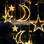 Luces de Ventana Navideñas - Decoración con Estrella, Árbol y Campanas LED Cálidas para Chimenea en Navidad - VibraStore