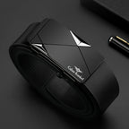 Ck Holiday Gift Men's Belt, Toothless Automatic Buckle Pants Waistband for Youth and Middle - Aged Casual Business Versatile Trousers, Office Attire, Everyday Belt, Sleek Design, Minimalist Belt, Durable Material, Highquality, - VibraStore