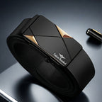 Ck Holiday Gift Men's Belt, Toothless Automatic Buckle Pants Waistband for Youth and Middle - Aged Casual Business Versatile Trousers, Office Attire, Everyday Belt, Sleek Design, Minimalist Belt, Durable Material, Highquality, - VibraStore