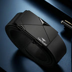 Ck Holiday Gift Men's Belt, Toothless Automatic Buckle Pants Waistband for Youth and Middle - Aged Casual Business Versatile Trousers, Office Attire, Everyday Belt, Sleek Design, Minimalist Belt, Durable Material, Highquality, - VibraStore