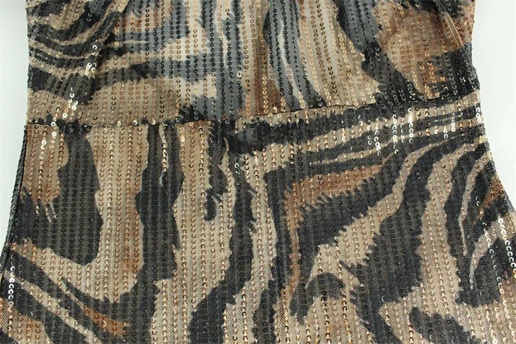 CNYISHE Leopard Printed Bodycon Sheath Party Women Dresses Sleeveless V Neck Backless Outfits Sexy Club Female Vestidos Robes - VibraStore