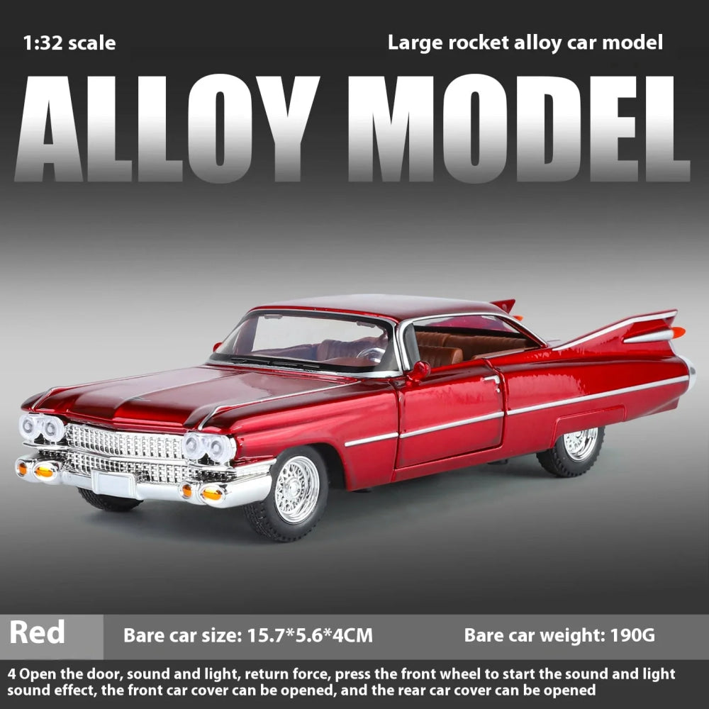 Coche modelo de aleación de cohete grande y genial 1:32, juguetes de coche de aleación - VibraStore