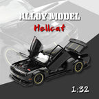 Coche modelo de aleación Hellcat dominante 1:32, sonido y luz geniales. - VibraStore