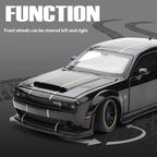 Coche modelo de aleación Hellcat dominante 1:32, sonido y luz geniales. - VibraStore