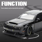 Coche modelo de aleación Hellcat dominante 1:32, sonido y luz geniales. - VibraStore