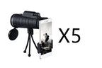 Compatible with Apple, Monocular Telescope Zoom Scope with Compass Phone Clip Tripod - VibraStore