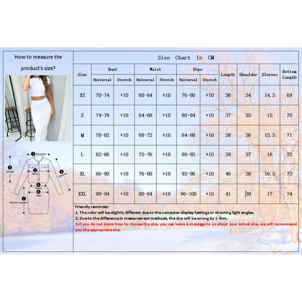Conjuntos de vestidos para mujer, Tops cortos de manga corta y falda a media pantorrilla, conjunto de 2 uds, trajes ajustados de oficina para mujer, ropa de verano QX2413 - VibraStore