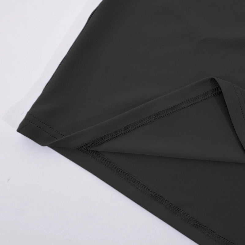 Conjuntos de vestidos para mujer, Tops cortos de manga corta y falda a media pantorrilla, conjunto de 2 uds, trajes ajustados de oficina para mujer, ropa de verano QX2413 - VibraStore