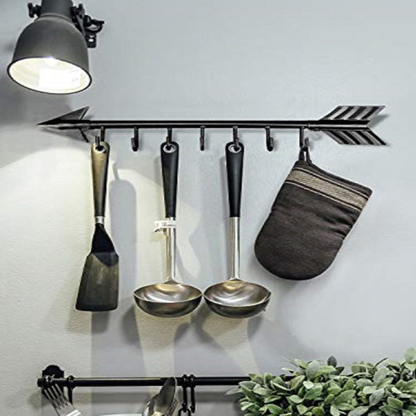 CIFbuy Modern Bow Arrow Wall Hooks Space Saving Entryway Coat Rack Hat Hanger For Hallway Bedroom Organization
