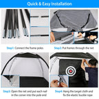 Golf Net Golf Training Aids Practice Nets Driving Hitting Nets With Target Cloth Carry Bag For Indoor Outdoor Sports