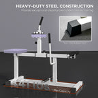 Adjustable Steel Seated Calf Raise Exercise Strength Training Gym Equipment, Purple