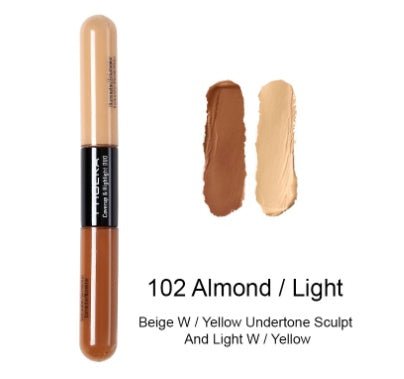 Double Heads Are Suitable For Any Skin Type Natural Color Brightening Liquid Concealer - VibraStore