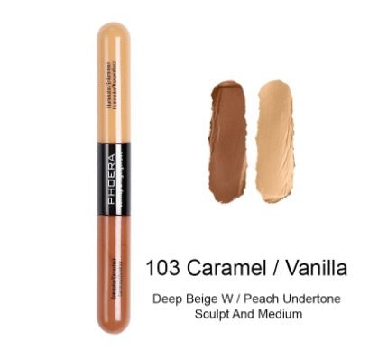 Double Heads Are Suitable For Any Skin Type Natural Color Brightening Liquid Concealer - VibraStore