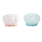 Double Star Shower Cap, Suitable for Long, Short And Curly Hair, Reusable, Ideal for Women, Bathroom Accessories - VibraStore