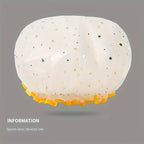 Double Star Shower Cap, Suitable for Long, Short And Curly Hair, Reusable, Ideal for Women, Bathroom Accessories - VibraStore