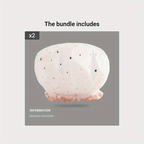 Double Star Shower Cap, Suitable for Long, Short And Curly Hair, Reusable, Ideal for Women, Bathroom Accessories - VibraStore