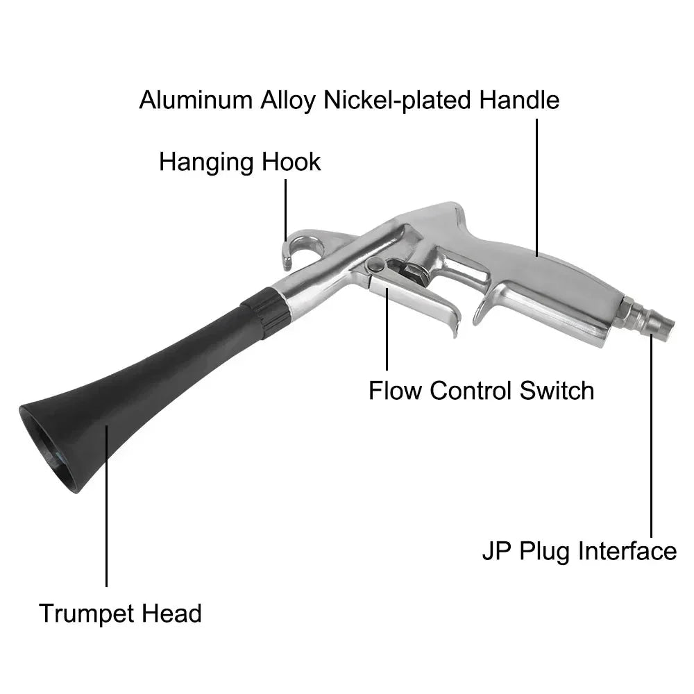 Dry Cleaning High Pressure Gun Car Wash Gun 0.4Mpa - 10Mpa Tornador Air Blow Interior Detailing Cleaning Tools Dust Blowing - VibraStore