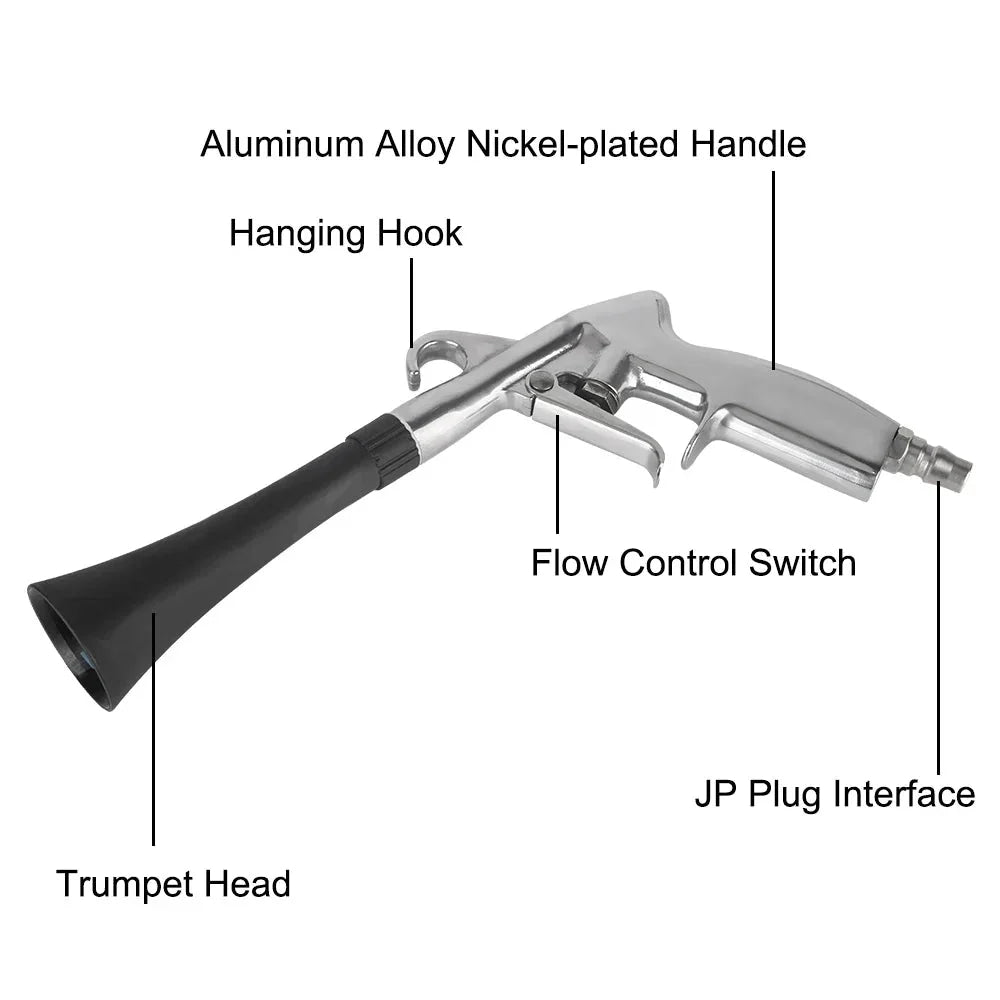 Dry Cleaning High Pressure Gun Car Wash Gun 0.4Mpa - 10Mpa Tornador Air Blow Interior Detailing Cleaning Tools Dust Blowing - VibraStore