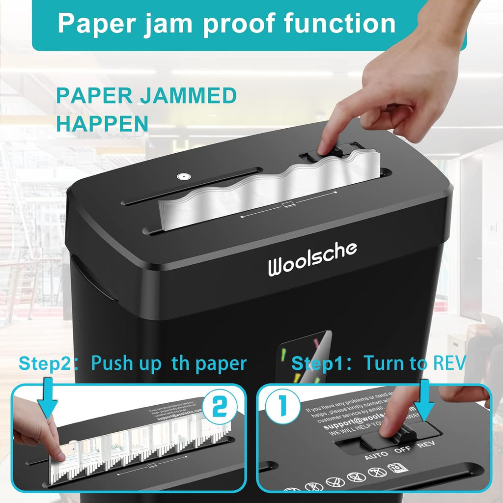 Paper Shredder -10 Sheets Of Paper Cut Horizontally With 3.43 Gallon Paper Basket - P-4 Security Level -3 Mode Designs - Shreds CDs And Credit Cards - Durable, Fast, Anti Paper Jam, Suitable For Home