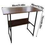 Home Office Study Desk Computer Desk Writing Desk Table Workstation & Book Shelf