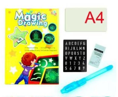Educational Toy Drawing Pad 3D Magic 8 Light Effects Puzzle Board Sketchpad - VibraStore
