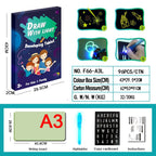 Educational Toy Drawing Pad 3D Magic 8 Light Effects Puzzle Board Sketchpad - VibraStore