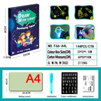 Educational Toy Drawing Pad 3D Magic 8 Light Effects Puzzle Board Sketchpad - VibraStore