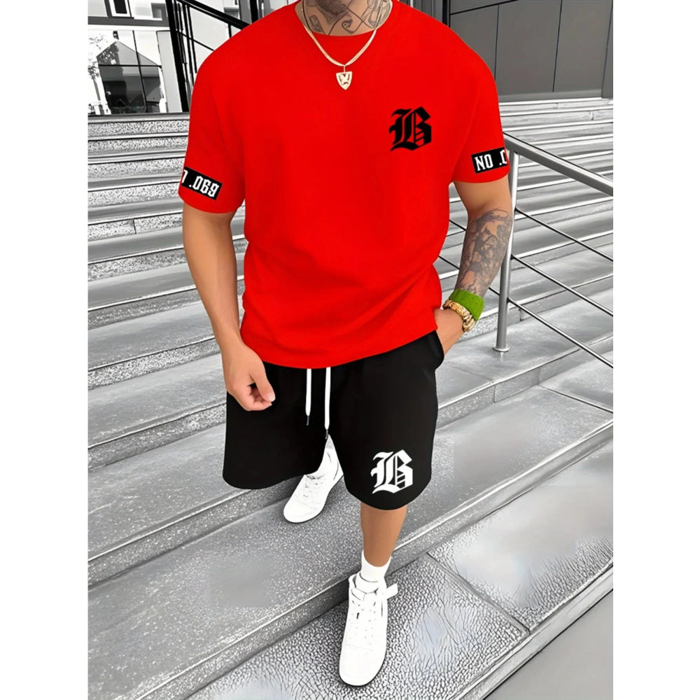 El popular traje de hombre de calle al aire libre informal y simple con estampado 3D para el verano de 2025 - VibraStore