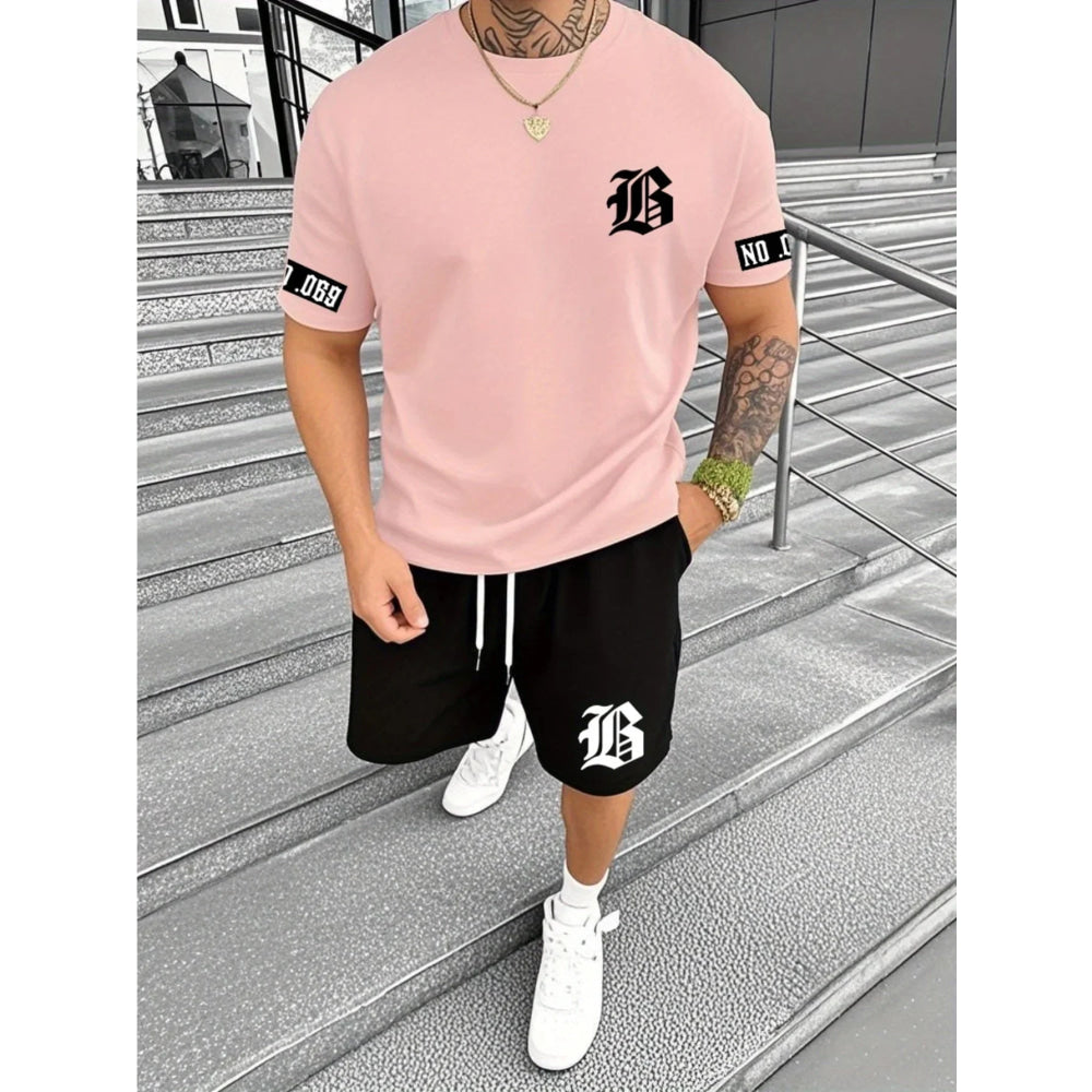 El popular traje de hombre de calle al aire libre informal y simple con estampado 3D para el verano de 2025 - VibraStore