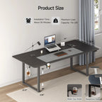 Electric Lifting Table, Square Standing Computer Desk Stand Up Desk With 4 Legs Sit Stand Desk Adjustable Height from 28 - 46" - VibraStore