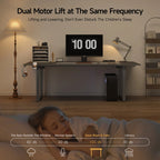 Electric Lifting Table, Square Standing Computer Desk Stand Up Desk With 4 Legs Sit Stand Desk Adjustable Height from 28 - 46" - VibraStore