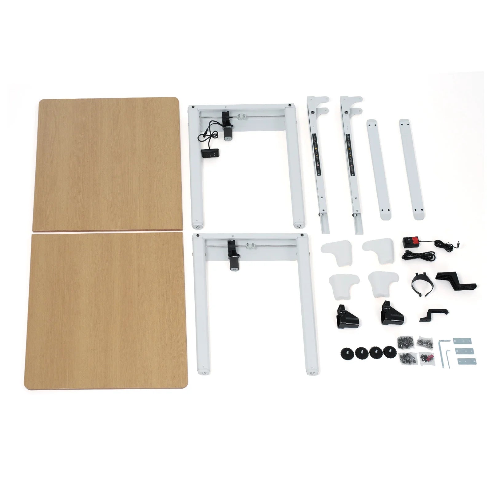 Electric Lifting Table, Square Standing Computer Desk Stand Up Desk With 4 Legs Sit Stand Desk Adjustable Height from 28 - 46" - VibraStore