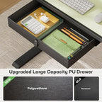 Electric Standing Desk With Drawer, 48 X 24 Electric Stand Up Desk, Ergonomic Adjustable Desk With Storage, Headphone/Bag - VibraStore