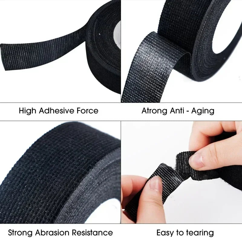 Electrical Insulating Tape Fabric Adhesive Tape Automotive Cloth Tape Sound Absorbing Tapes Heat Waterproof Resistance - VibraStore
