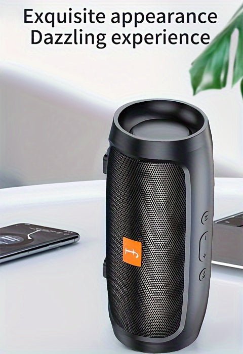 F524 Wireless Speaker Dual Channel Subwoofer Loud Surround Home Convenient Car Black - VibraStore