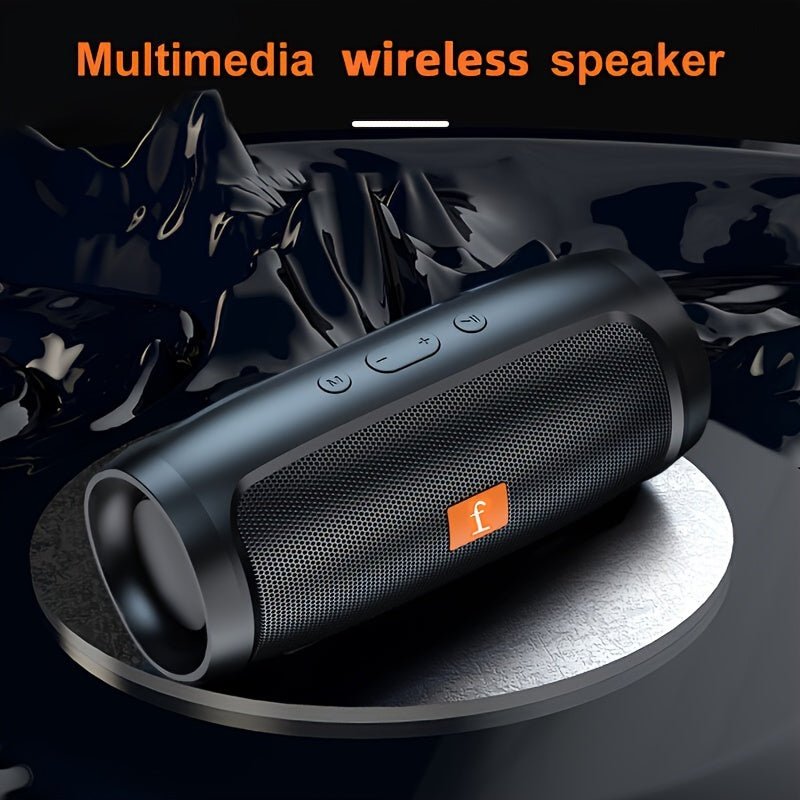 F524 Wireless Speaker Dual Channel Subwoofer Loud Surround Home Convenient Car Black - VibraStore