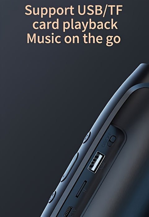 F524 Wireless Speaker Dual Channel Subwoofer Loud Surround Home Convenient Car Black - VibraStore