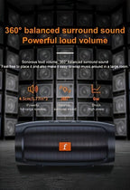 F524 Wireless Speaker Dual Channel Subwoofer Loud Surround Home Convenient Car Black - VibraStore