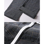 Fashion Men Slight Strech Korean Style Suit Pants Male Slim Fit Loose Straight Blazer Pants Look Taller Casual Black Trousers - VibraStore