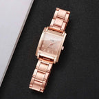 Fashion Square Women Watches Simple Arabic Dial Analog Quartz Wristwatch Reloj Mujer Girls Clock Gift（Without Box） - VibraStore